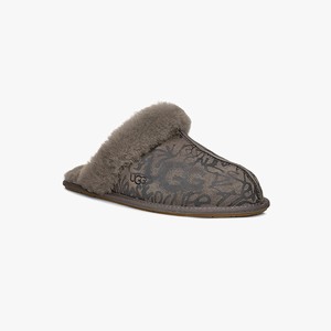 Ugg Scuffette II Street Graffiti Women Slippers Grey/Black (7605RUSVB)